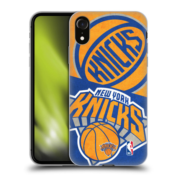 NBA New York Knicks Half Oversized Soft Gel Case for Apple iPhone XR