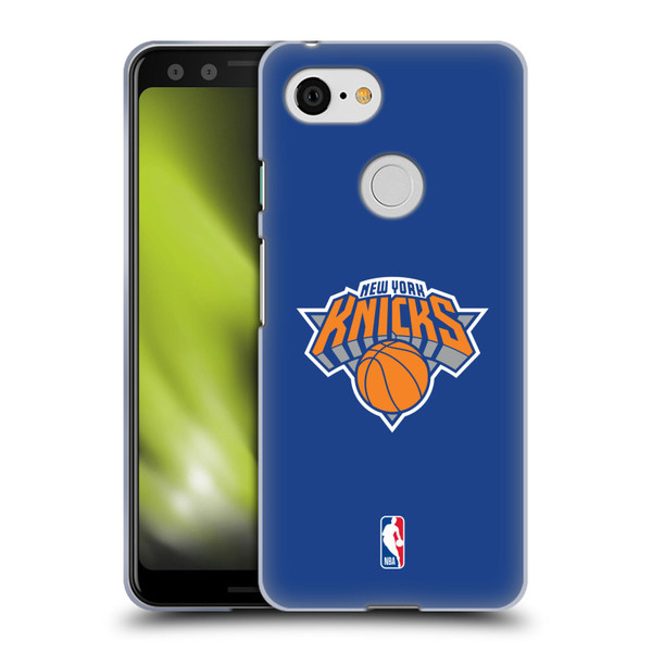 NBA New York Knicks Plain Soft Gel Case for Google Pixel 3