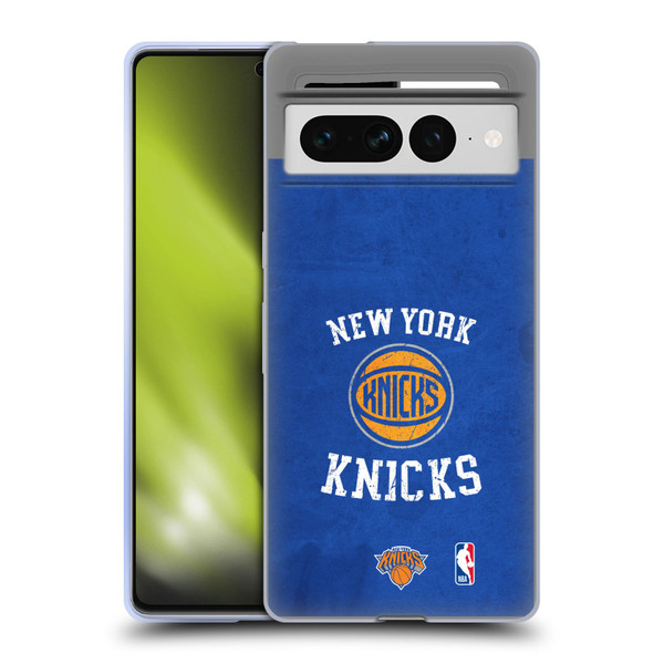NBA New York Knicks Distressed Soft Gel Case for Google Pixel 7 Pro