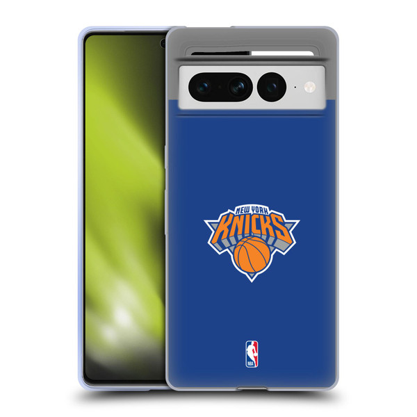 NBA New York Knicks Plain Soft Gel Case for Google Pixel 7 Pro