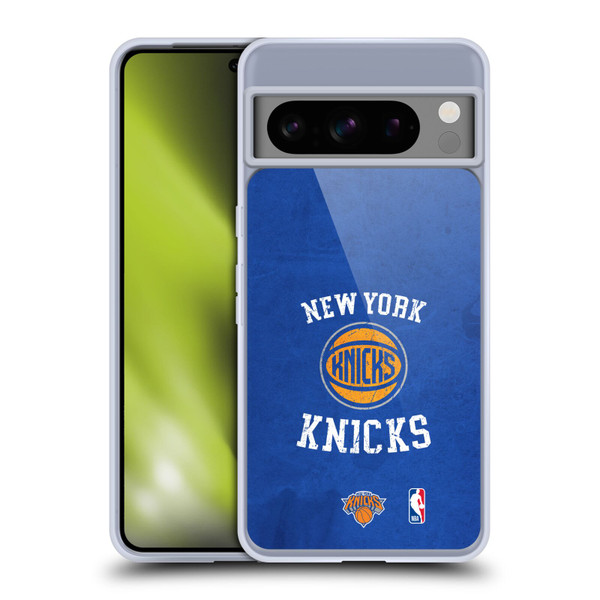 NBA New York Knicks Distressed Soft Gel Case for Google Pixel 8 Pro