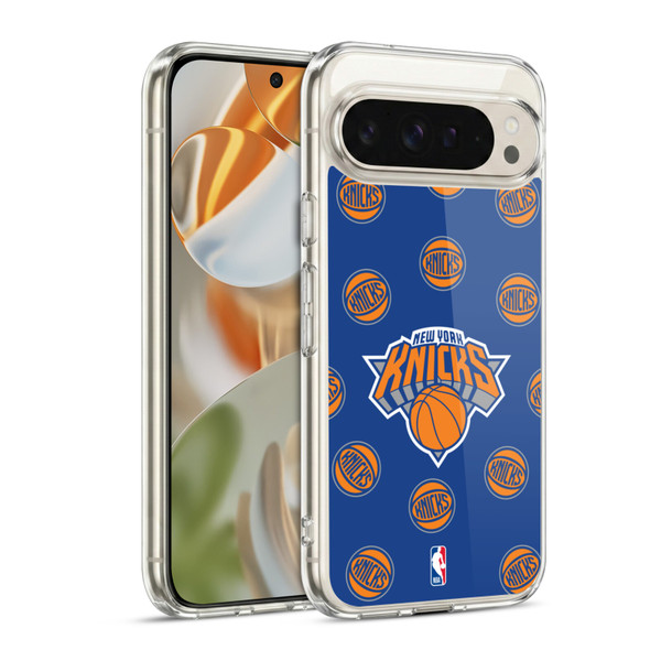 NBA New York Knicks Patterns Soft Gel Case for Google Pixel 9 / Pixel 9 Pro