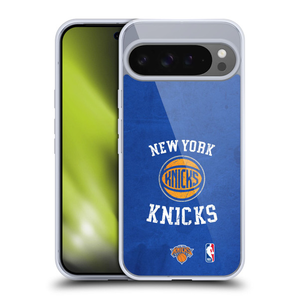 NBA New York Knicks Distressed Soft Gel Case for Google Pixel 9 Pro XL