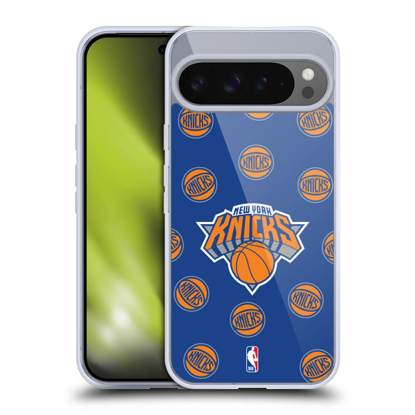 NBA New York Knicks Patterns Soft Gel Case for Google Pixel 9 Pro XL
