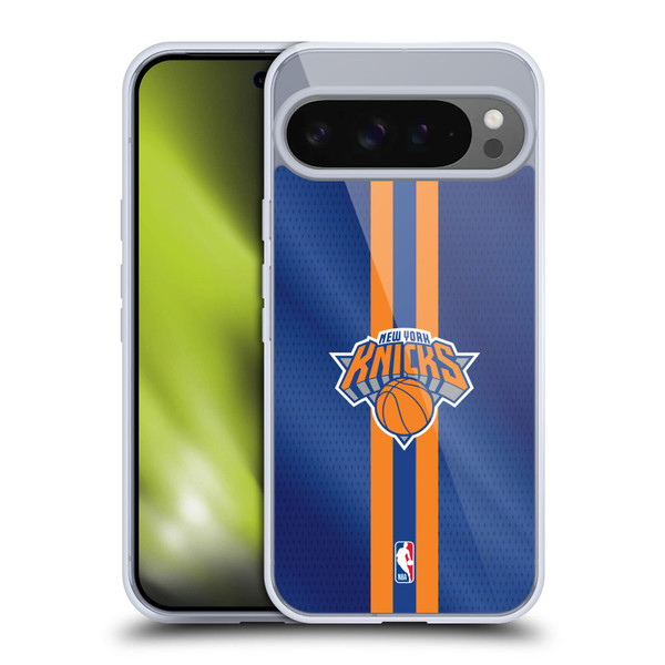 NBA New York Knicks Stripes Soft Gel Case for Google Pixel 9 Pro XL
