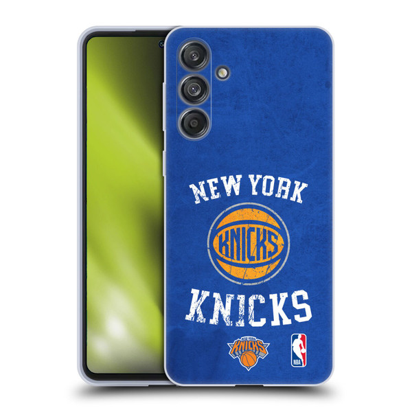 NBA New York Knicks Distressed Soft Gel Case for Samsung Galaxy M55 5G