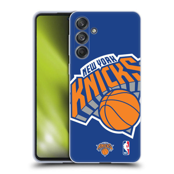 NBA New York Knicks Oversized Soft Gel Case for Samsung Galaxy M55 5G