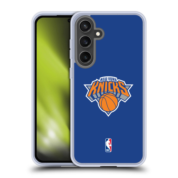 NBA New York Knicks Plain Soft Gel Case for Samsung Galaxy S24 FE & MagSafe