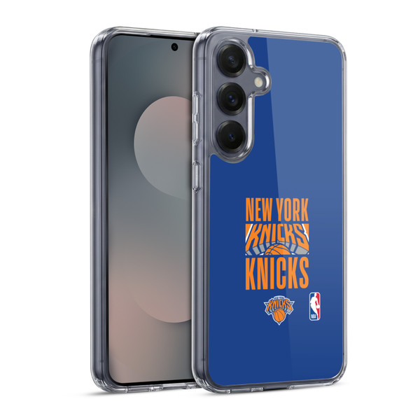NBA New York Knicks Typography Soft Gel Case for Samsung Galaxy S25 & MagSafe