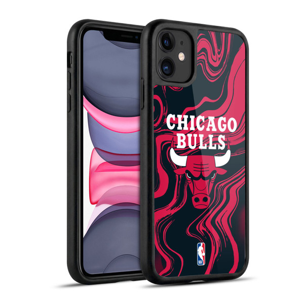NBA Chicago Bulls Marble Agates Gel Armour Case For Apple iPhone 11