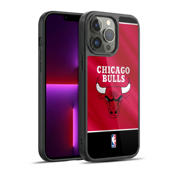 NBA Chicago Bulls Horizontal Banner Gel Armour Case For Apple iPhone 13 Pro Max