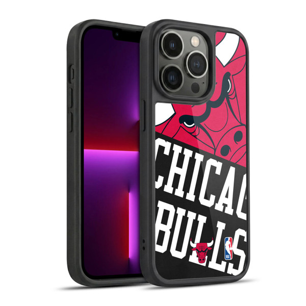 NBA Chicago Bulls Half Oversized Gel Armour Case For Apple iPhone 13 Pro