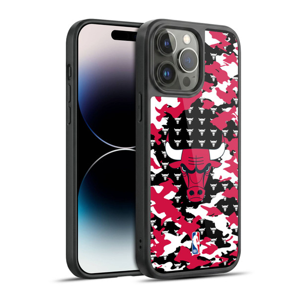NBA Chicago Bulls Camouflage Gel Armour Case For Apple iPhone 14 Pro Max