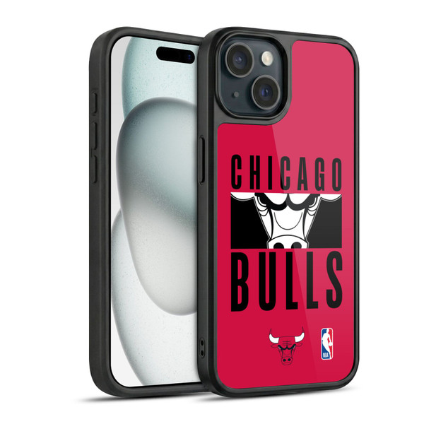NBA Chicago Bulls Typography Gel Armour Case For Apple iPhone 15