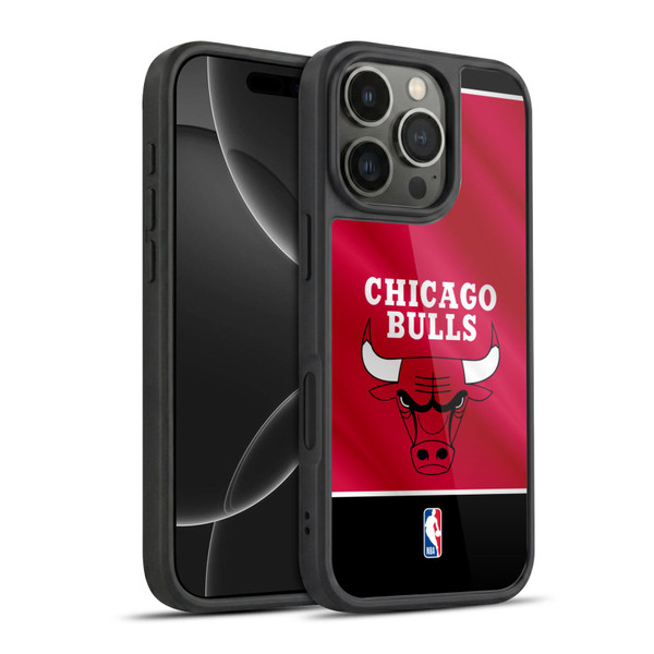 NBA Chicago Bulls Horizontal Banner Gel Armour Case For Apple iPhone 16 Pro