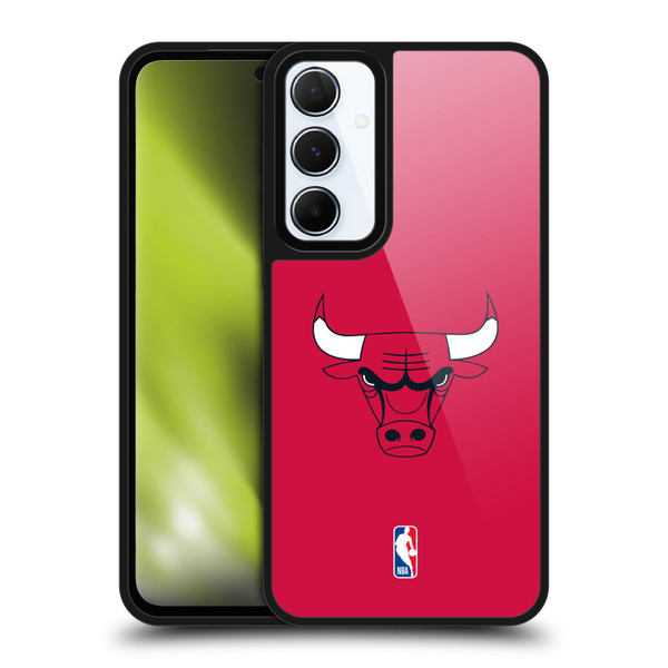 NBA Chicago Bulls Plain Gel Armour Case For Samsung Galaxy A55 5G