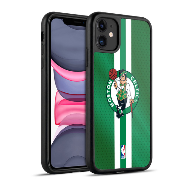 NBA Boston Celtics Stripes Gel Armour Case For Apple iPhone 11