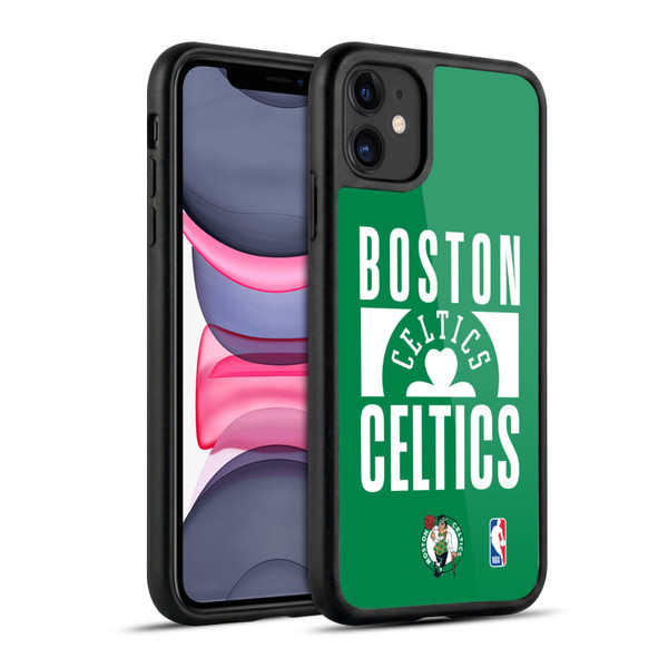 NBA Boston Celtics Typography Gel Armour Case For Apple iPhone 11