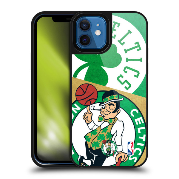NBA Boston Celtics Half Oversized Gel Armour Case For Apple iPhone 12 / iPhone 12 Pro