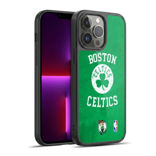 NBA Boston Celtics Distressed Gel Armour Case For Apple iPhone 13 Pro Max