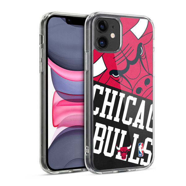 NBA Chicago Bulls Half Oversized Soft Gel Case for Apple iPhone 11
