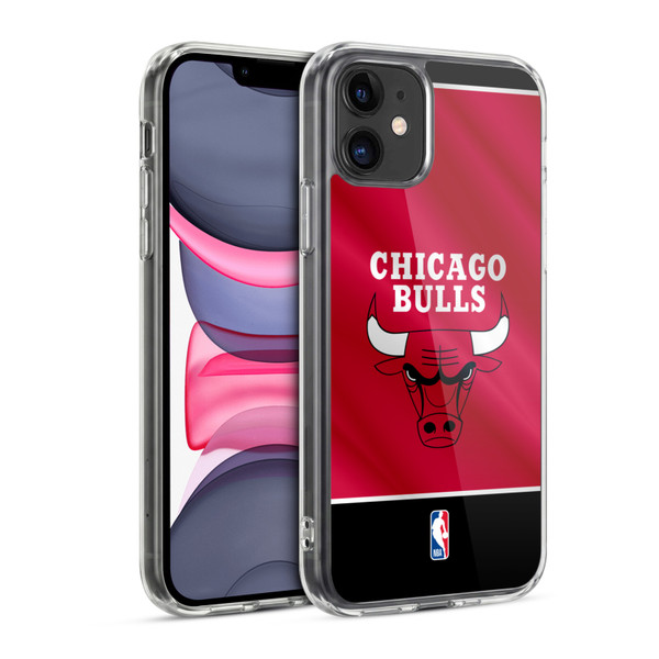 NBA Chicago Bulls Horizontal Banner Soft Gel Case for Apple iPhone 11