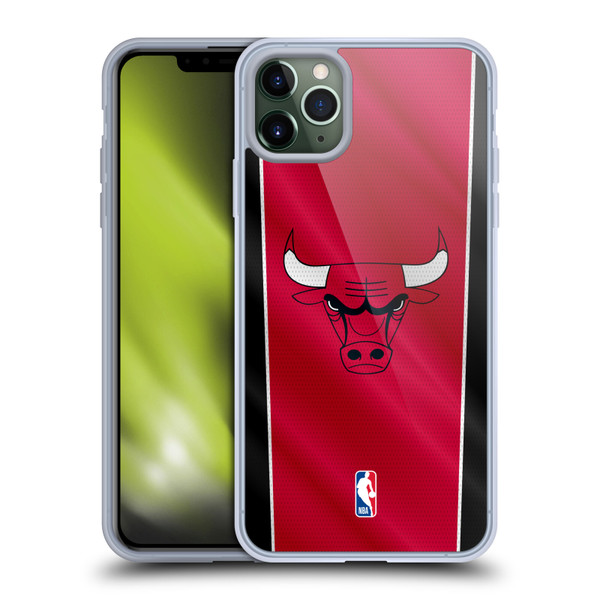 NBA Chicago Bulls Vertical Banner Soft Gel Case for Apple iPhone 11 Pro Max & MagSafe