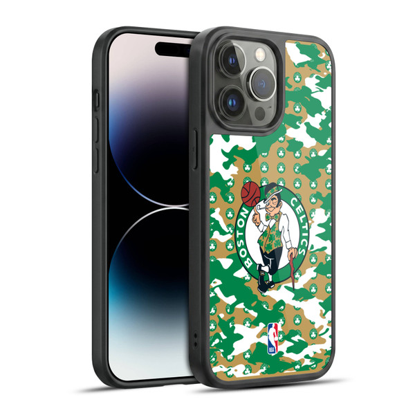 NBA Boston Celtics Camouflage Gel Armour Case For Apple iPhone 14 Pro Max