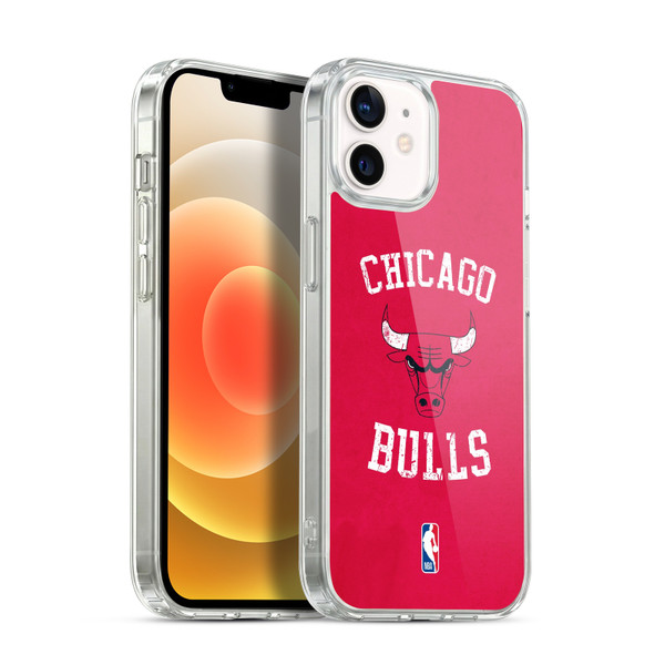 NBA Chicago Bulls Distressed Soft Gel Case for Apple iPhone 12 / iPhone 12 Pro & MagSafe