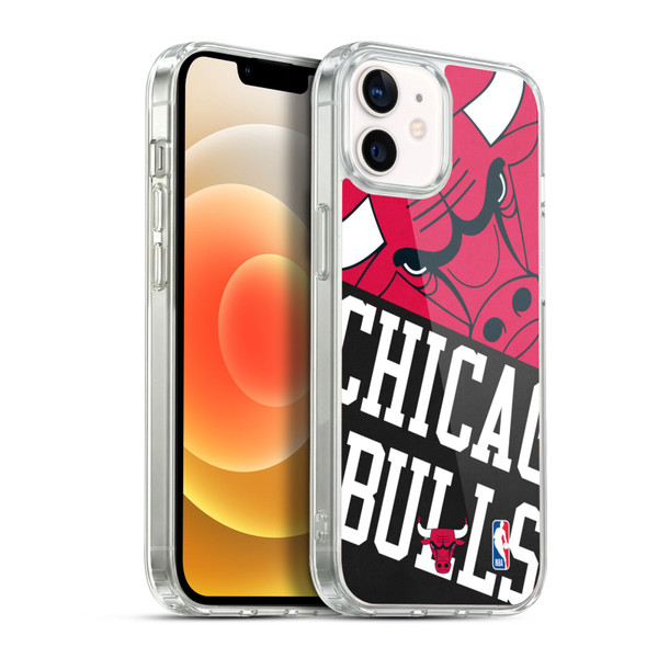 NBA Chicago Bulls Half Oversized Soft Gel Case for Apple iPhone 12 / iPhone 12 Pro & MagSafe