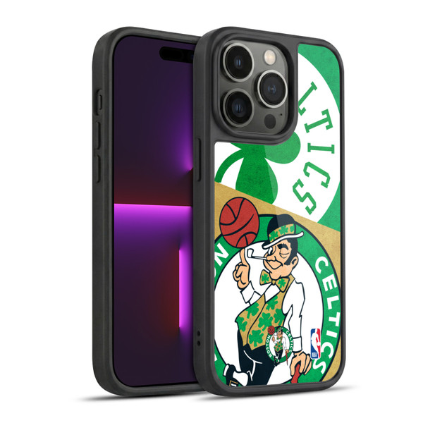 NBA Boston Celtics Half Oversized Gel Armour Case For Apple iPhone 14 Pro