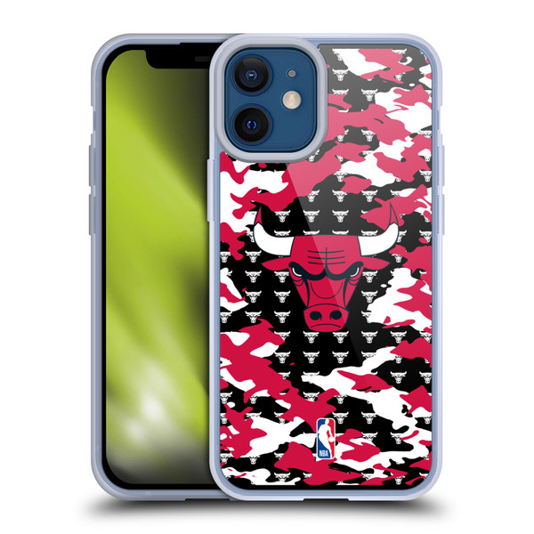 NBA Chicago Bulls Camouflage Soft Gel Case for Apple iPhone 12 Mini & MagSafe