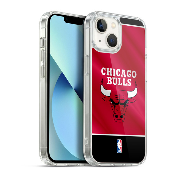 NBA Chicago Bulls Horizontal Banner Soft Gel Case for Apple iPhone 13