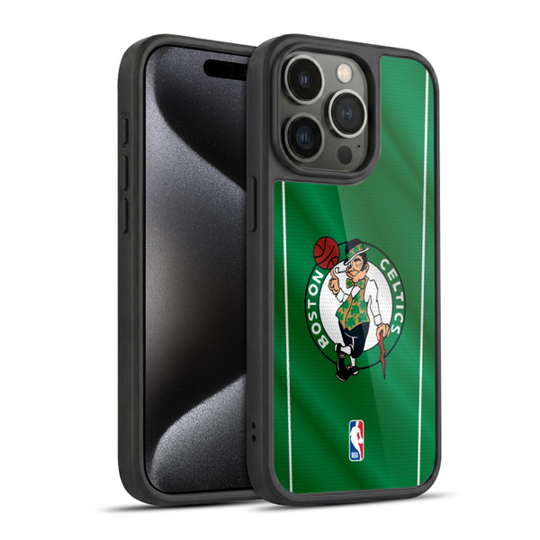NBA Boston Celtics Vertical Banner Gel Armour Case For Apple iPhone 15 Pro