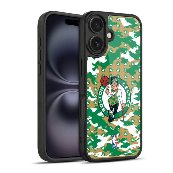 NBA Boston Celtics Camouflage Gel Armour Case For Apple iPhone 16