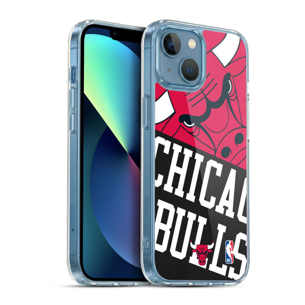 NBA Chicago Bulls Half Oversized Soft Gel Case for Apple iPhone 13 Mini & MagSafe
