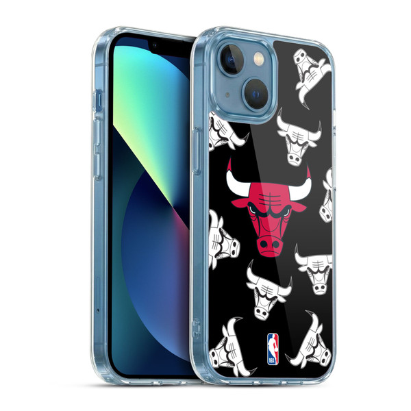 NBA Chicago Bulls Patterns Soft Gel Case for Apple iPhone 13 Mini & MagSafe