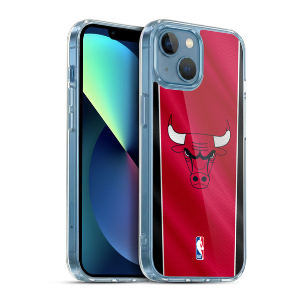 NBA Chicago Bulls Vertical Banner Soft Gel Case for Apple iPhone 13 Mini & MagSafe
