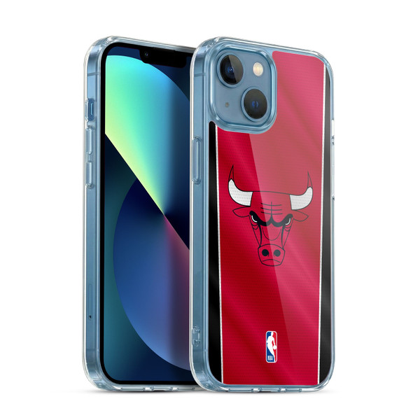 NBA Chicago Bulls Vertical Banner Soft Gel Case for Apple iPhone 13 Mini & MagSafe