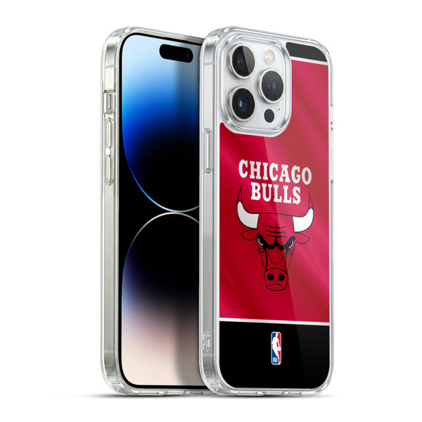 NBA Chicago Bulls Horizontal Banner Soft Gel Case for Apple iPhone 13 Pro Max & MagSafe