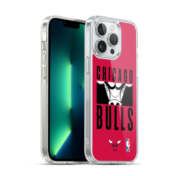 NBA Chicago Bulls Typography Soft Gel Case for Apple iPhone 13 Pro Max & MagSafe