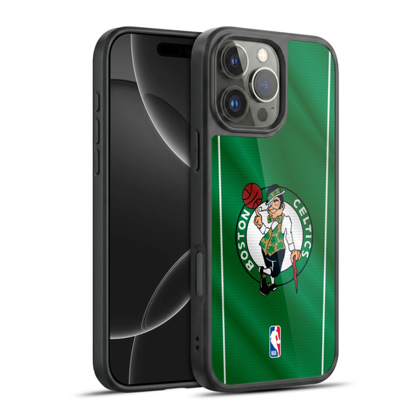 NBA Boston Celtics Vertical Banner Gel Armour Case For Apple iPhone 16 Pro Max
