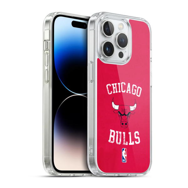 NBA Chicago Bulls Distressed Soft Gel Case for Apple iPhone 13 Pro & MagSafe