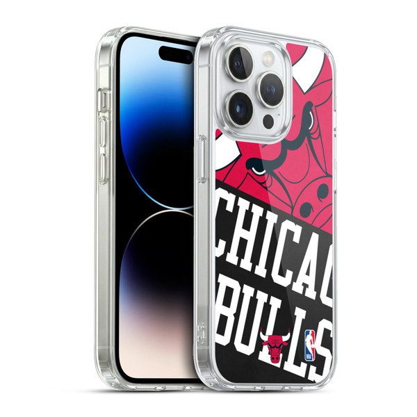 NBA Chicago Bulls Half Oversized Soft Gel Case for Apple iPhone 13 Pro & MagSafe