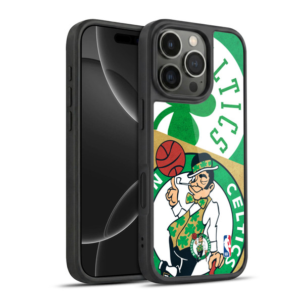 NBA Boston Celtics Half Oversized Gel Armour Case For Apple iPhone 16 Pro