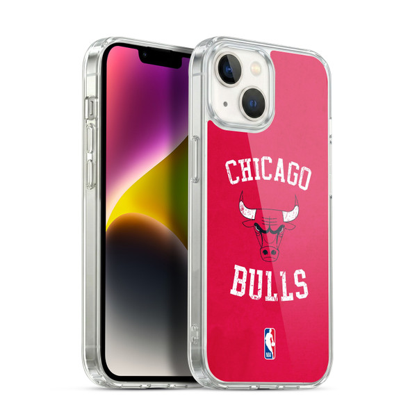 NBA Chicago Bulls Distressed Soft Gel Case for Apple iPhone 14