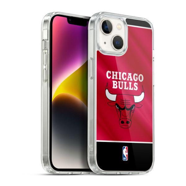 NBA Chicago Bulls Horizontal Banner Soft Gel Case for Apple iPhone 14