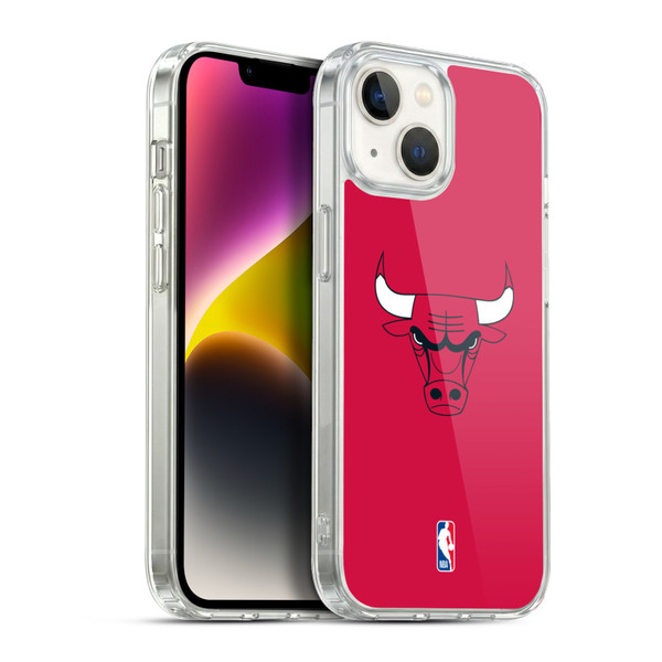 NBA Chicago Bulls Plain Soft Gel Case for Apple iPhone 14