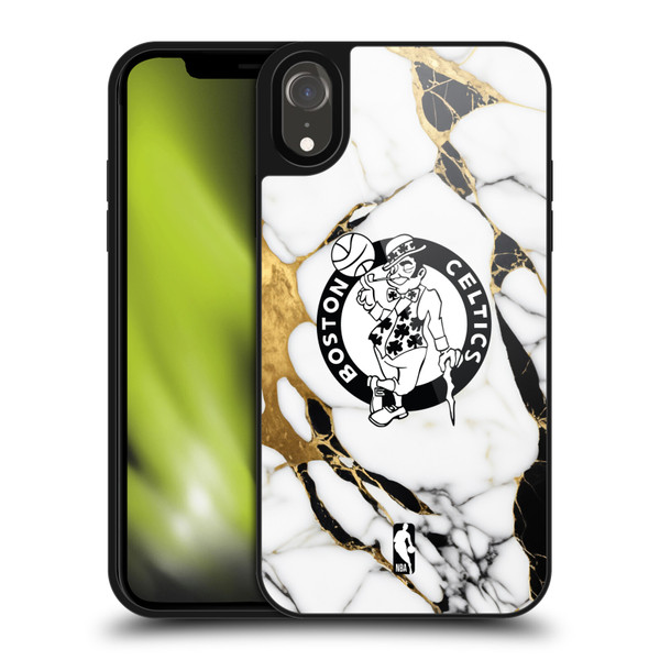 NBA Boston Celtics White Marble Gel Armour Case For Apple iPhone XR
