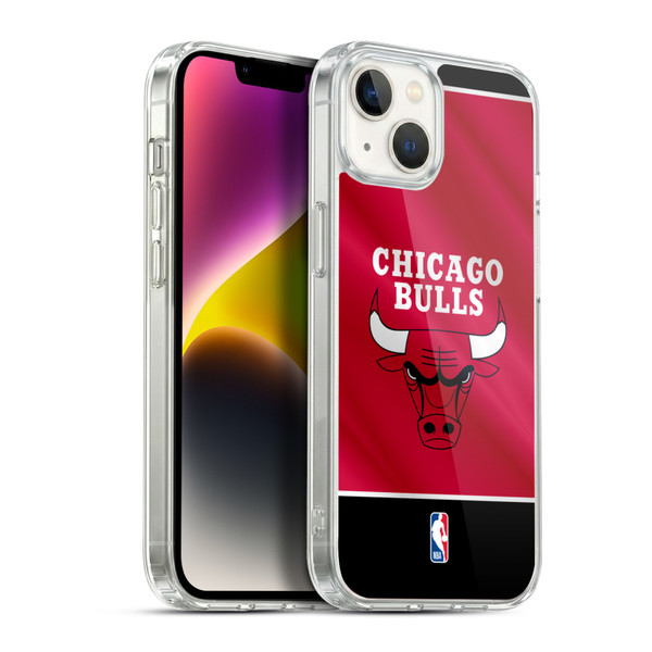 NBA Chicago Bulls Horizontal Banner Soft Gel Case for Apple iPhone 14 Plus & MagSafe